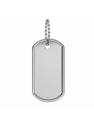 Сребърна (925) военна плочка с възможност за гравиране 